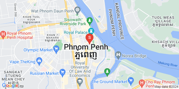 四臂湾分区, 隆边区, 金边地图
