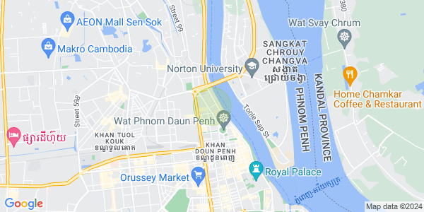 แผนที่ สระจก, ดวนป็ญ, พนมเปญ