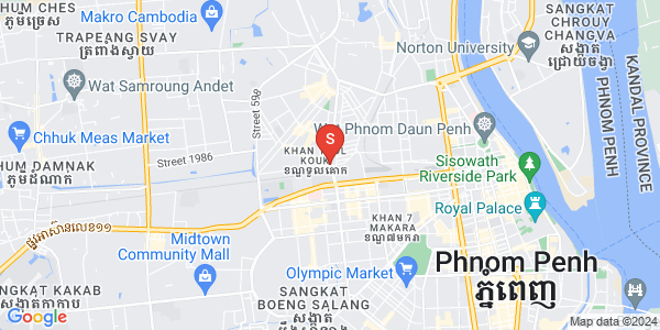 Mapa: Tuek L'ak 1, Toul Kork, Phnom Penh