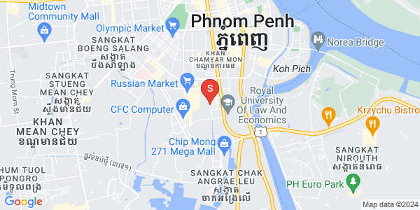 万景岗3分区（BKK3), 波哥堪, 金边地图