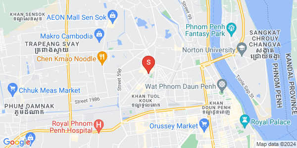Mapa: Boeung Kak 1, Toul Kork, Phnom Penh