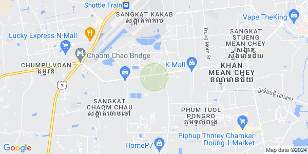 แผนที่ จอมเจา 1, โปร์แซนเจย, พนมเปญ