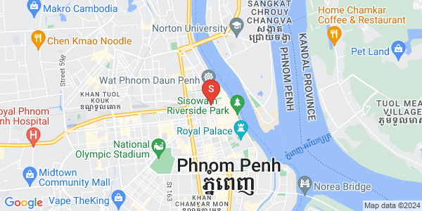 Mapa: Boeng Reang, Daun Penh, Phnom Penh