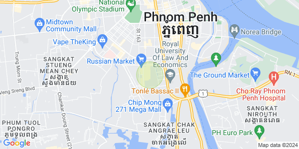 Mapa: Toul Tum Poung 1, Chamkarmon, Phnom Penh