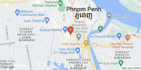 Map of Toul Tum Poung 2, Chamkarmon, Phnom Penh