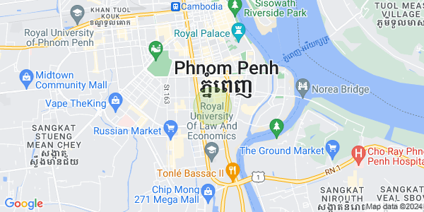万景岗1分区（BKK1), 波哥堪, 金边地图
