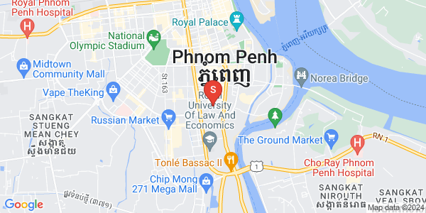 万景岗1分区（BKK1), 波哥堪, 金边地图