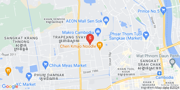 Carte de Phnom Penh Thmey, Sen Sok, Phnom Penh