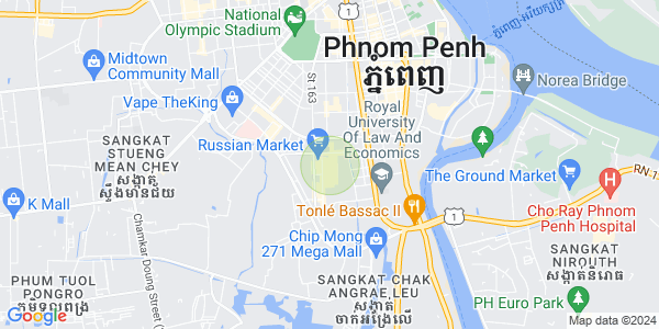 Map of Phsar Daeum Thkov, Chamkarmon, Phnom Penh