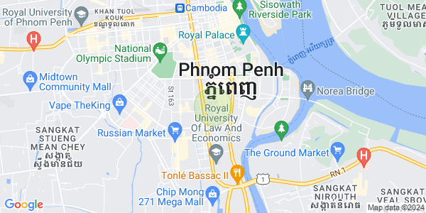 万景岗1分区（BKK1), 波哥堪, 金边地图