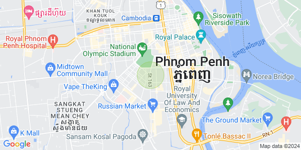 Map of Olympic, Boeng Keng Kang, Phnom Penh