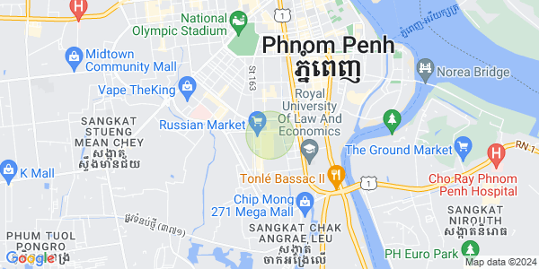 Mapa: Toul Tum Poung 1, Chamkarmon, Phnom Penh