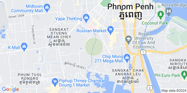 Boeung Tumpun分区, 棉芷区, 金边地图