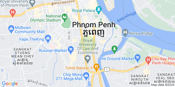 万景岗1分区（BKK1), 波哥堪, 金边地图