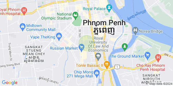 万景岗3分区（BKK3), 波哥堪, 金边地图