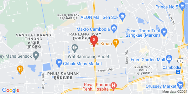 แผนที่ พนมเปญทเมย, แซนสก, พนมเปญ