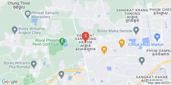 แผนที่ ซัมโรงกรอม, โปร์แซนเจย, พนมเปญ