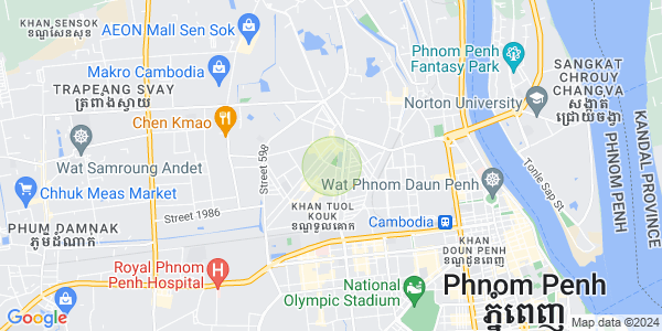 万谷湖1分区, 堆谷区, 金边地图