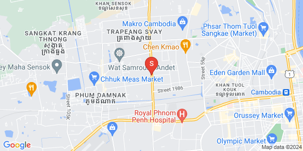 แผนที่ โอวแบกกอาม, แซนสก, พนมเปญ