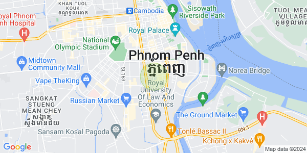 Map of BKK 1, Boeng Keng Kang, Phnom Penh