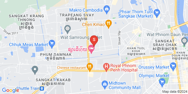 Map of Phnom Penh Thmey, Sen Sok, Phnom Penh