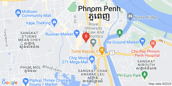 万景岗1分区（BKK1), 波哥堪, 金边地图