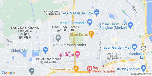 뉴 프놈펜, 모리 속도 구, 프놈펜 지도