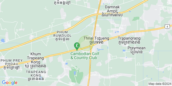 Trapeang Kong县, Samraong Tong市, 磅士卑省地图