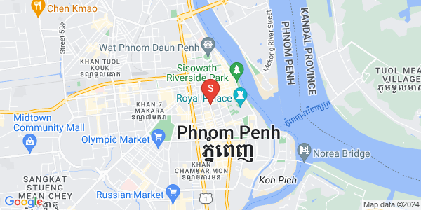 Map of Phsar Thmei II, Daun Penh, Phnom Penh