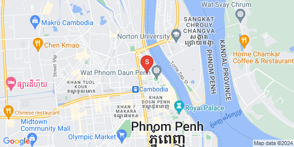 Mapa: Srah Chak, Daun Penh, Phnom Penh