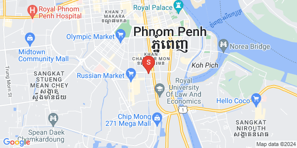 Map of Boeung Trabek, Chamkarmon, Phnom Penh