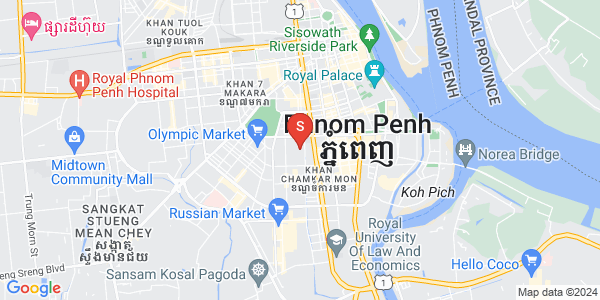 BKK 3, ボンケンコン, プノンペンの地図
