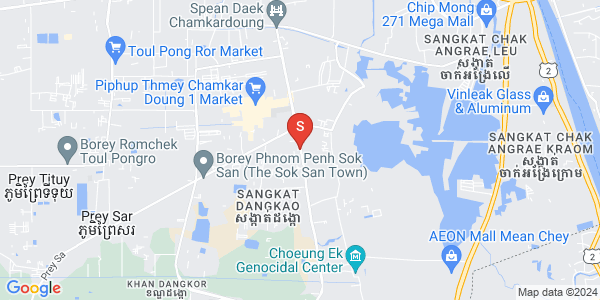 Mapa: Cheung Aek, Dangkao, Phnom Penh