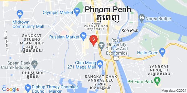 Map of BKK 1, Boeng Keng Kang, Phnom Penh