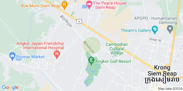 Carte de Svay Dankum, Siem-Réap