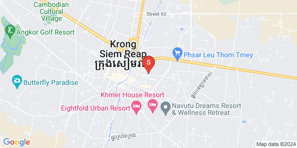 Map of Sla Kram, Siem Reap