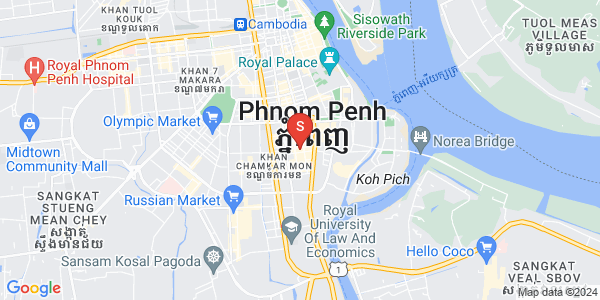 Mapa: BKK 1, Boeng Keng Kang, Phnom Penh