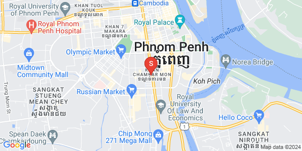 Mapa: BKK 3, Boeng Keng Kang, Phnom Penh