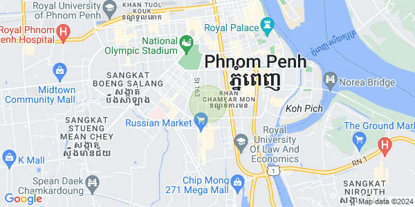 Map of BKK 3, Boeng Keng Kang, Phnom Penh