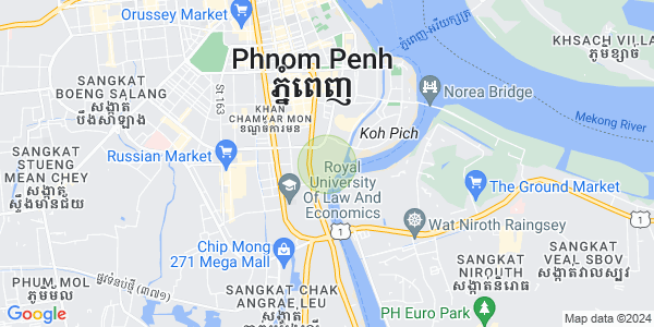 Mapa: Tonle Bassac, Chamkarmon, Phnom Penh