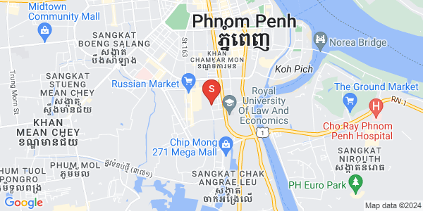万景岗1分区（BKK1), 波哥堪, 金边地图