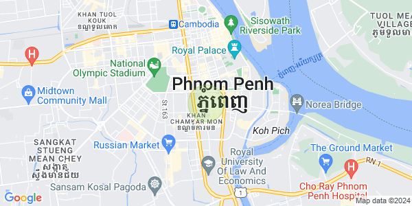 Map of BKK 1, Boeng Keng Kang, Phnom Penh
