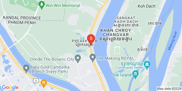 Carte de Preaek Ta Sek, Chroy Changvar, Phnom Penh