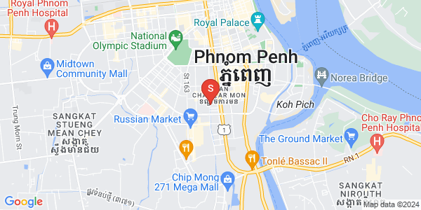 Map of BKK 3, Boeng Keng Kang, Phnom Penh