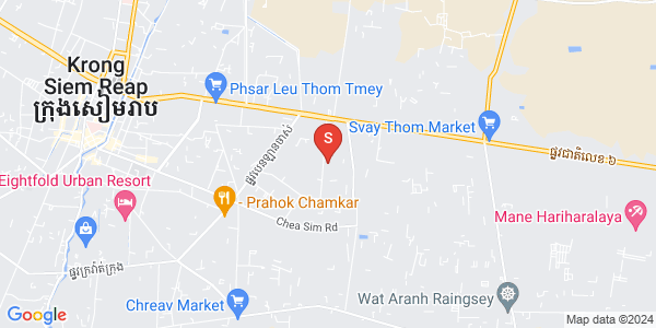 Map of Chreav, Siem Reap
