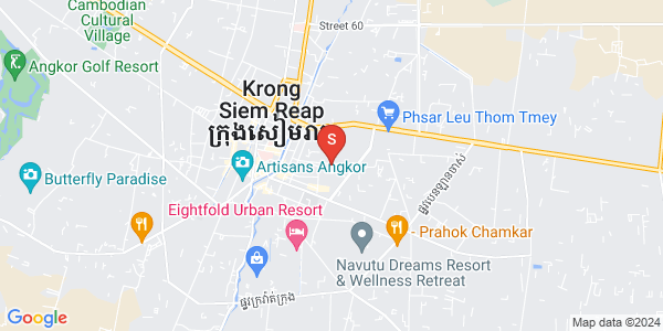 Sla Kram 구역, 씨엠립 지도