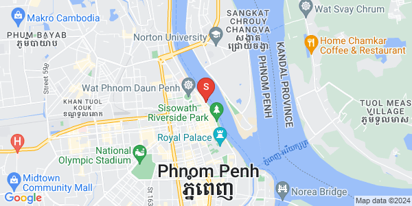 Mapa: Wat Phnom, Daun Penh, Phnom Penh