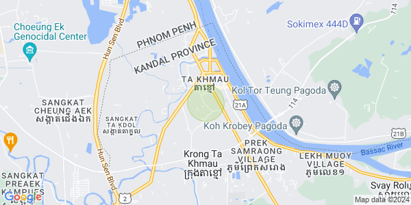 Carte de Ta Khmao, Ta Khmau, Kandal