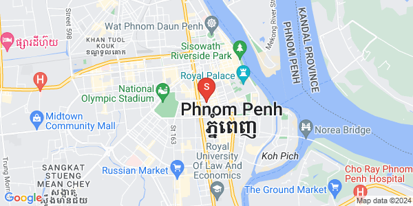 Mapa: Boeng Reang, Daun Penh, Phnom Penh