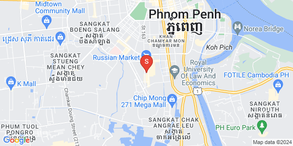 Map of Toul Tum Poung 2, Chamkarmon, Phnom Penh